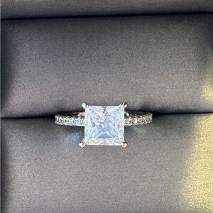 QVC  princess cut ring